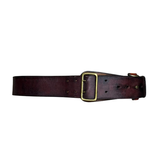 British Army Oxblood Leather Belt - Large