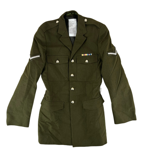 British Army Old Pattern No. 2 Khaki Green Dress Jacket - Royal Artillery - Medium 188/96
