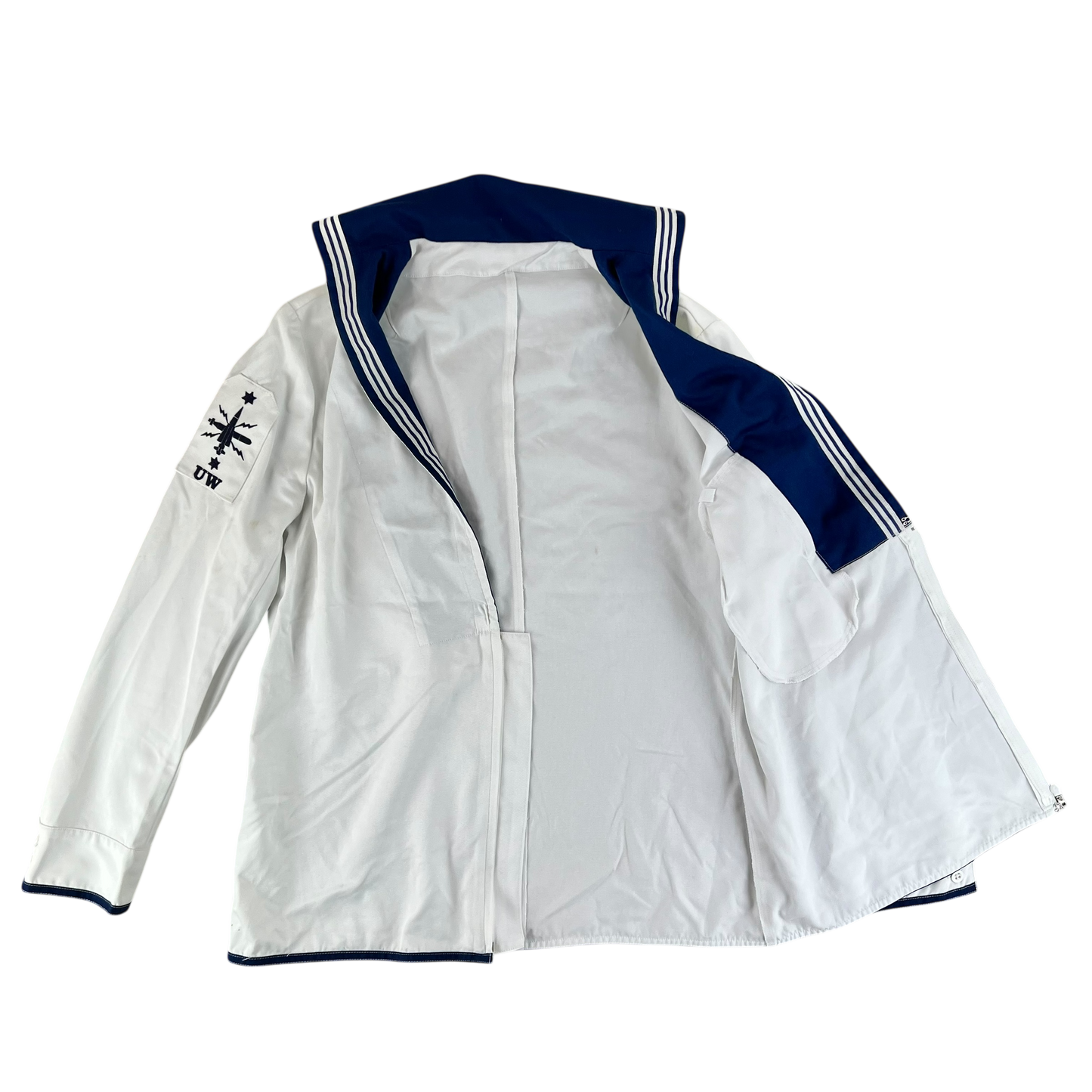 British Royal Navy Class II White Jumper Sailor's Top - X Large 182/116
