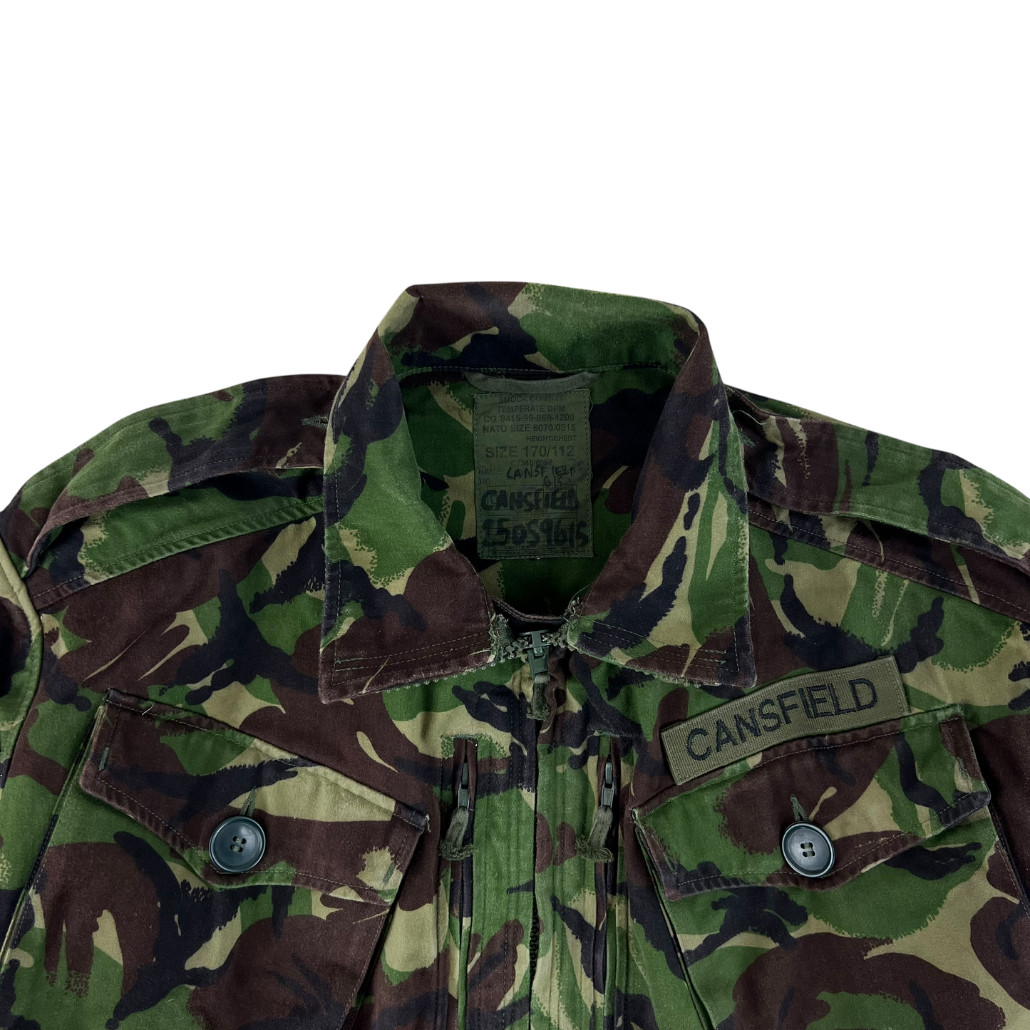 British Army 84 Pattern Woodland DPM Camo Combat Smock - Large 170/112