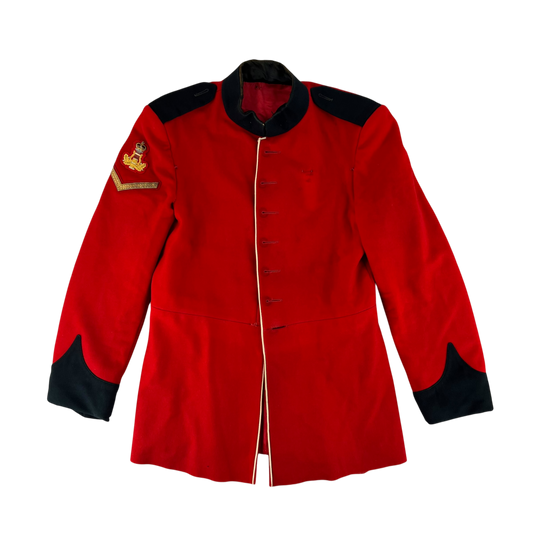 British Army Red Tunic Jacket - Queen's Division Minden Band - Large