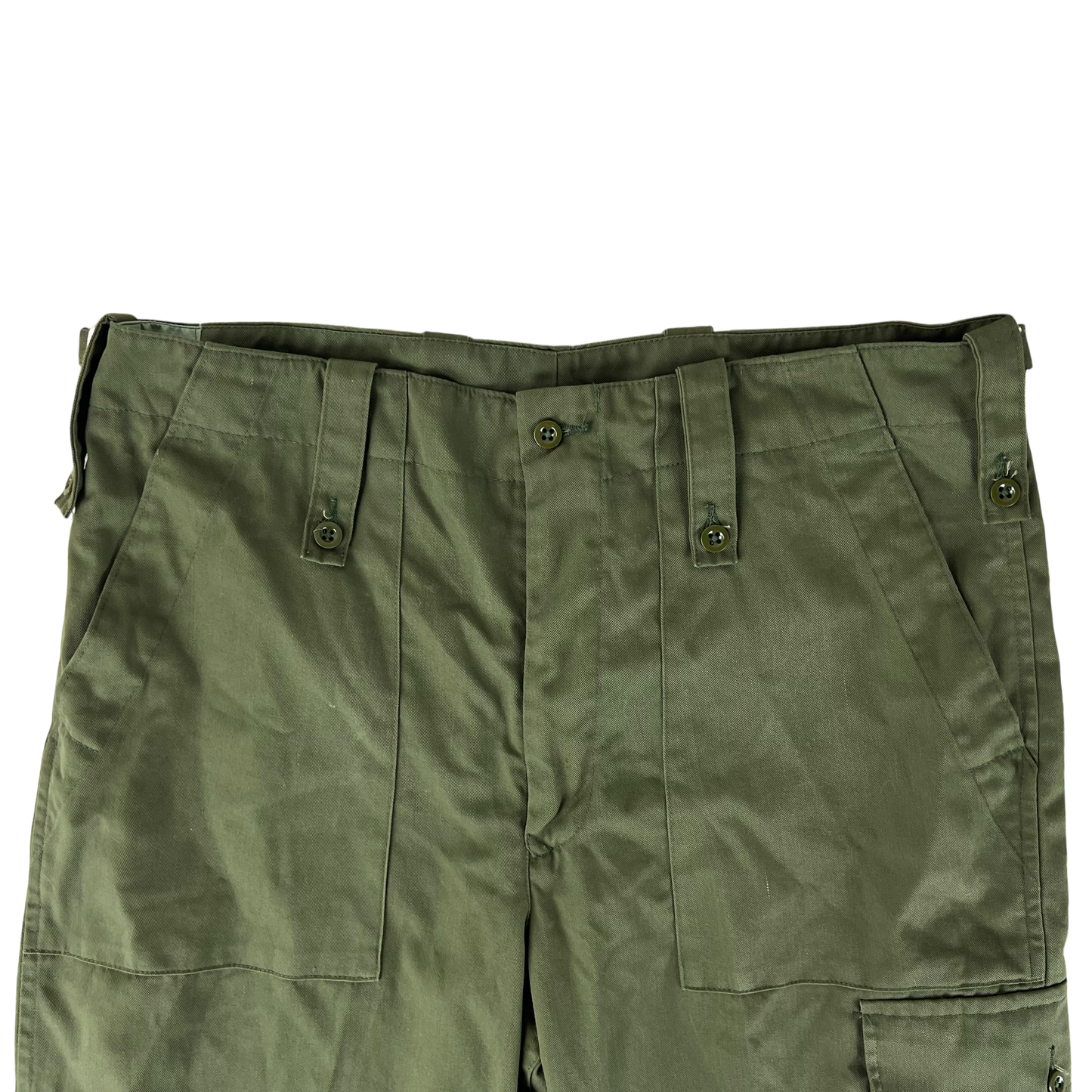 British Army Olive Green Fatigue Work Trousers - W37 L31