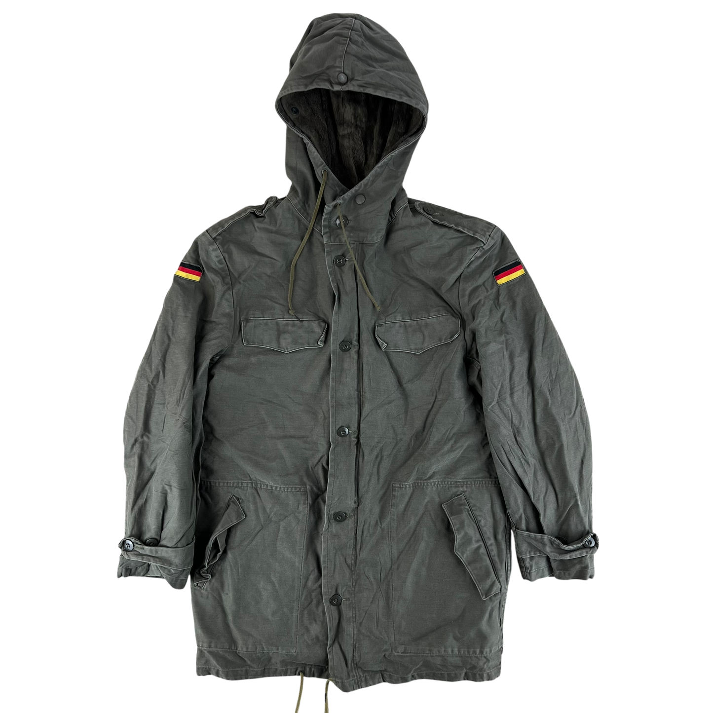 German Army Olive Drab Parka w Thermal Liner - Medium