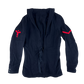 British Royal Navy 60s Blue Serge Coat Sailor's Top - Medium