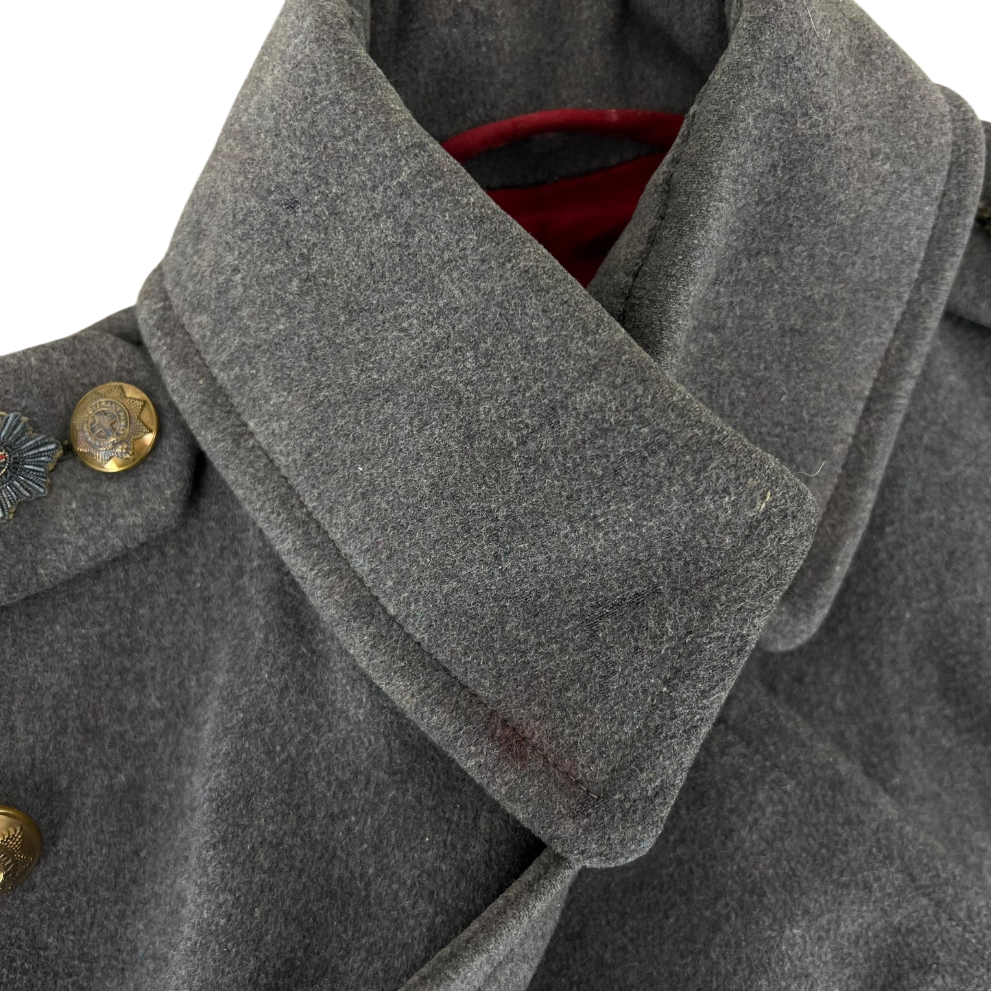 British Army 30s Footguards Officer's Double Breasted Wool Greatcoat - Coldstream Guards - Small