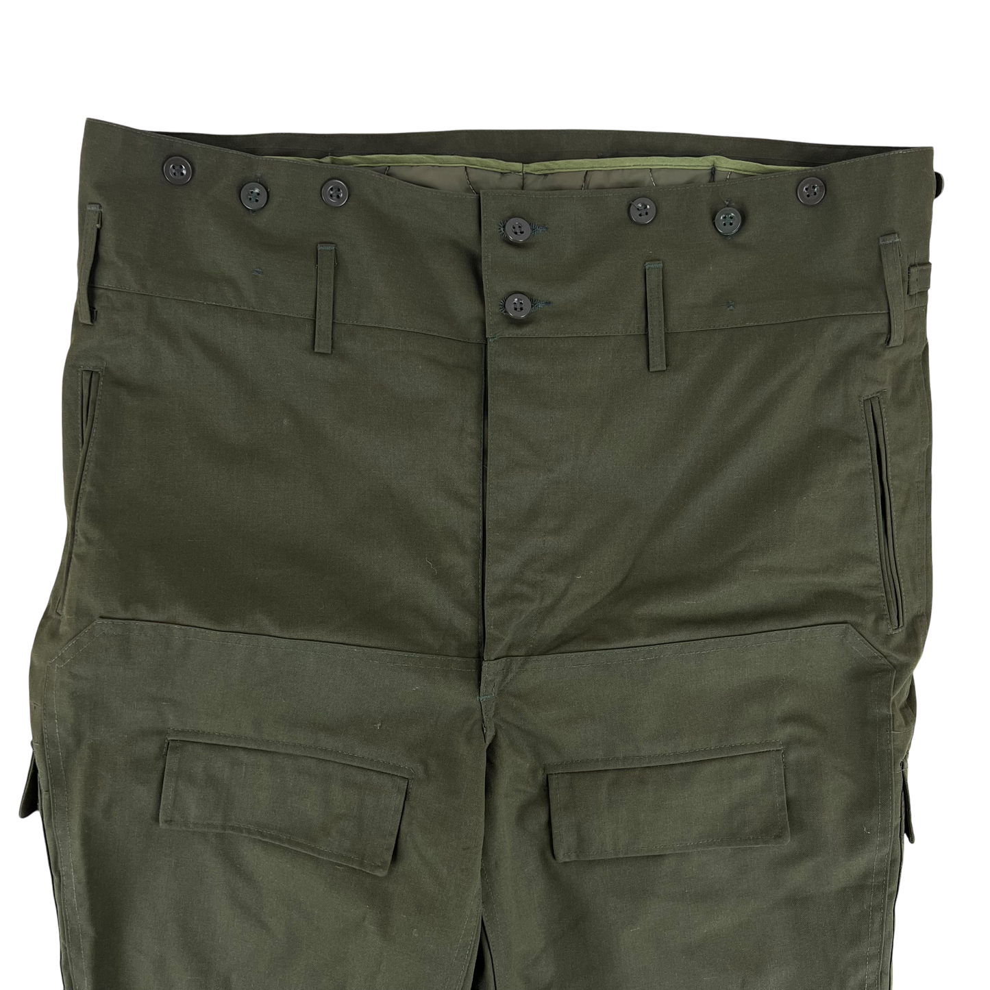 Czechoslovak Army M85 Olive Green Combat Trousers w/ Winter Liner - W41 L31