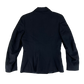 British Royal Navy Women's WRNS Diagonal Serge Black Blazer - Small SIZE 12