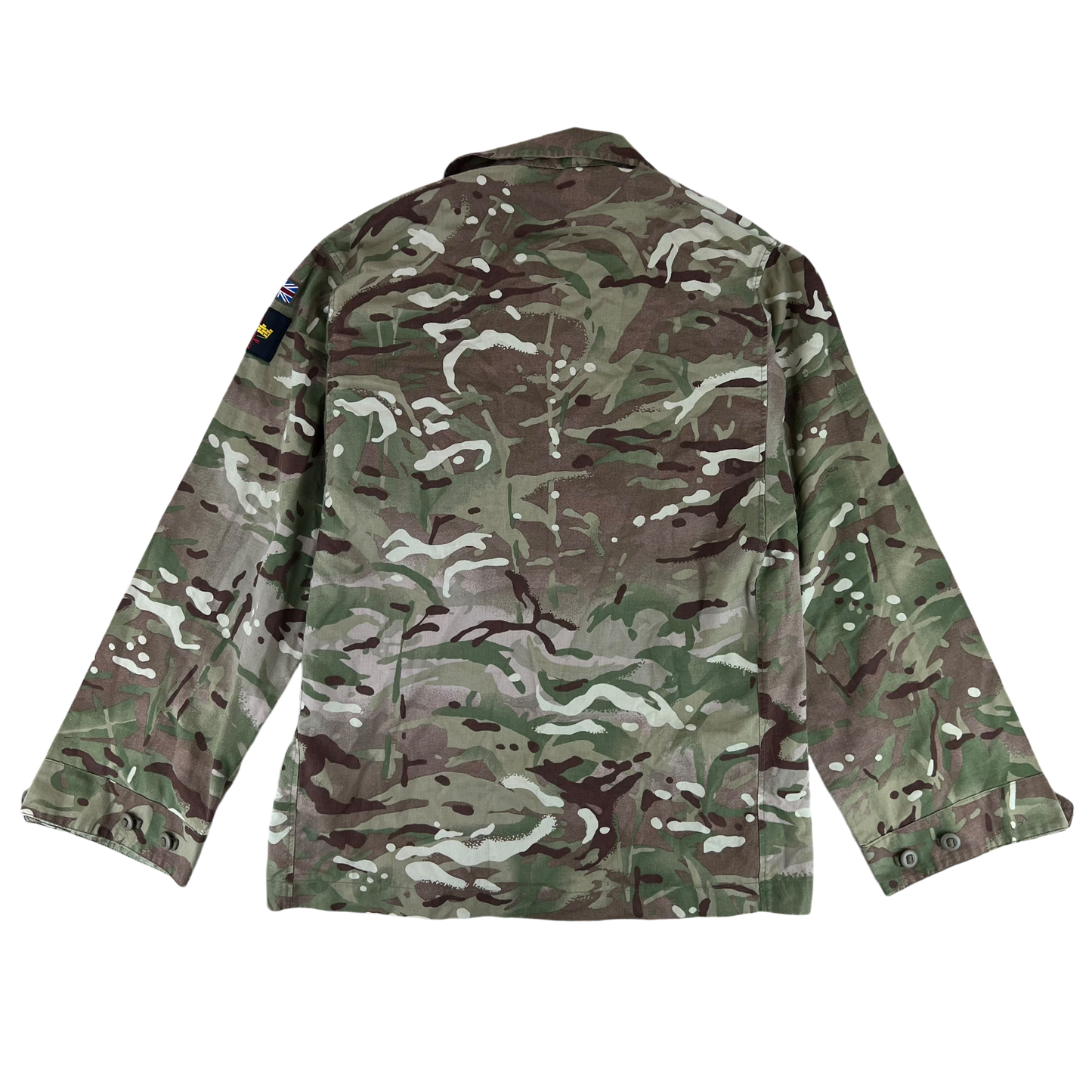 British Army MTP Camouflage Barracks Shirt w/ Patches - Medium