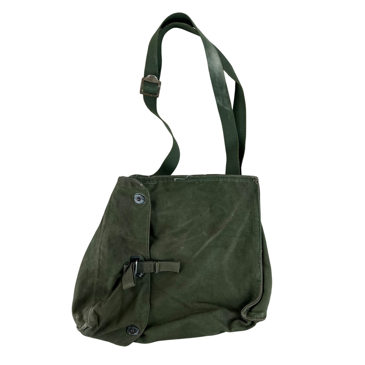 Swedish Army M51 Bag Gas Mask Haversack Olive Green Canvas
