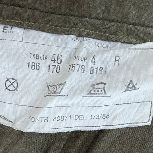 Italian Army Olive Drab Roma 75 Trousers - W27 L28