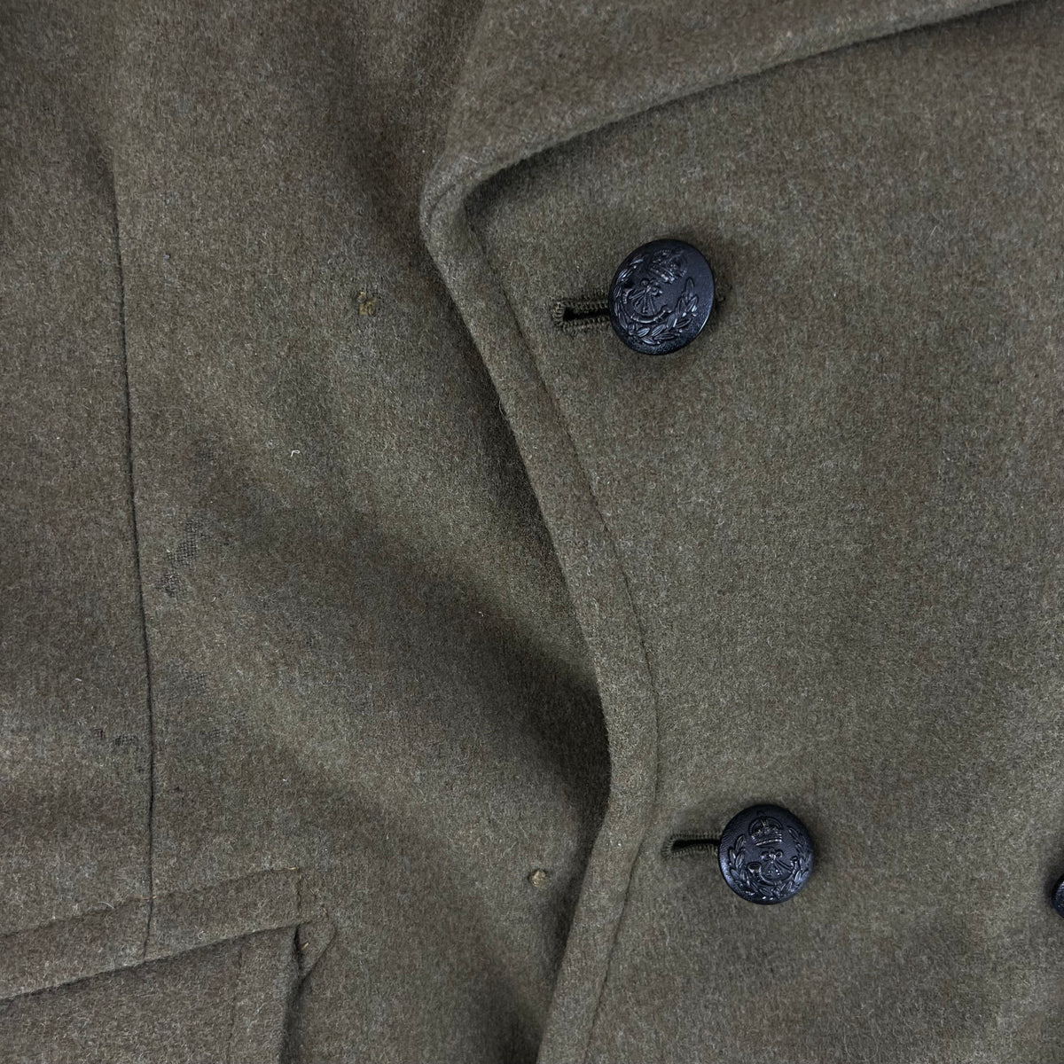British Army 40s Dismounted 1940 Pattern Greatcoat - KRRC - Medium