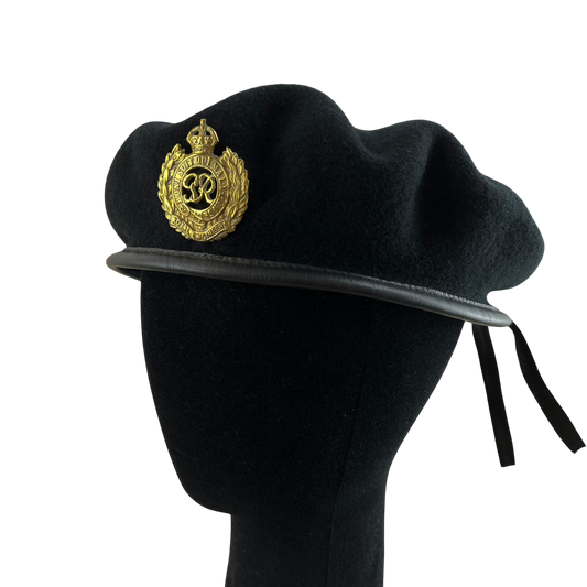British Army Beret w Badge - Royal Engineers - Large 60cm