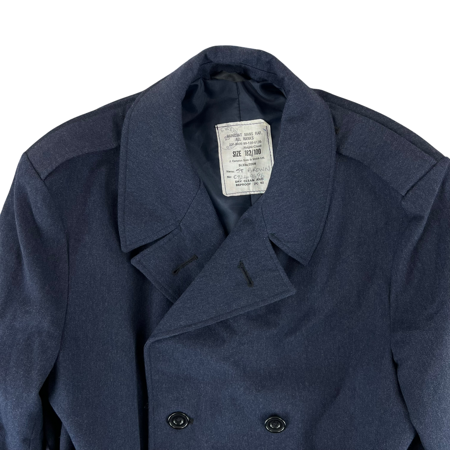 British Royal Air Force Raincoat Trench Coat - Medium 182/100