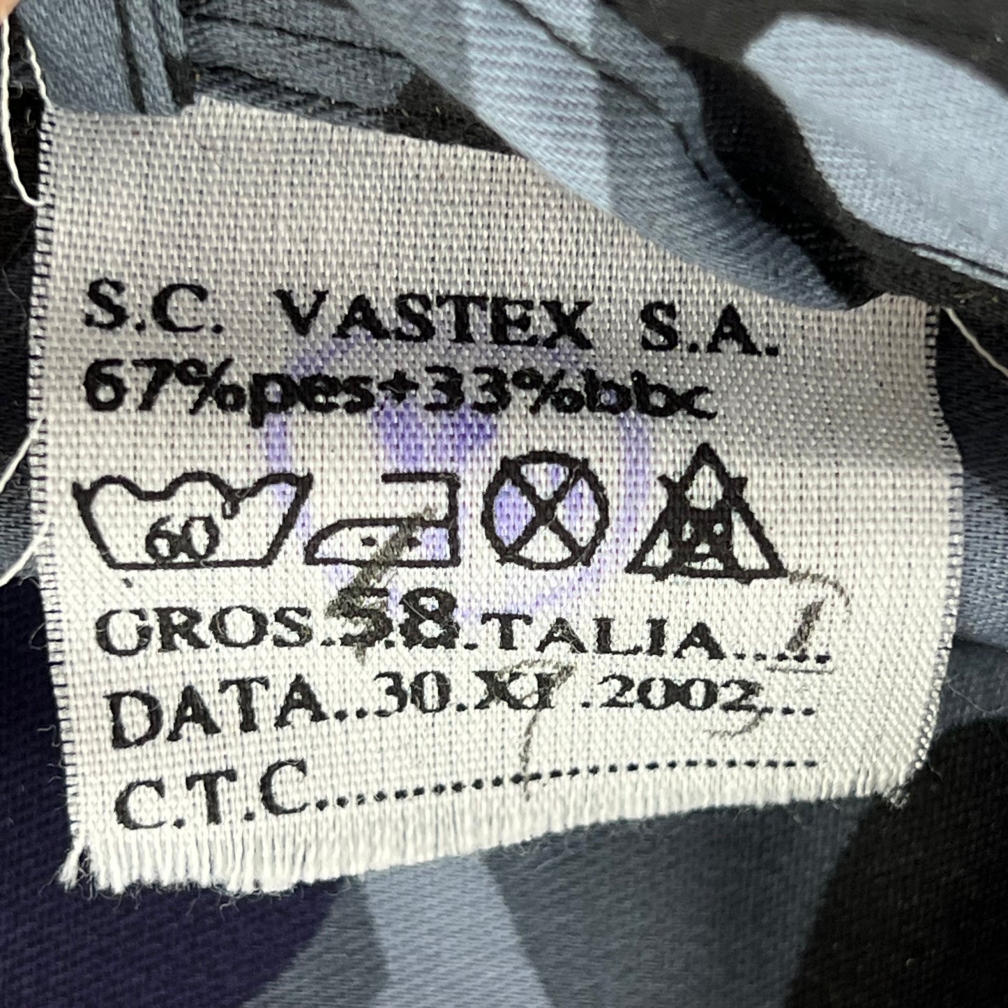 Romanian Army / Police M1990 Blue Leaf Camouflage Long Sleeve Shirt - Medium