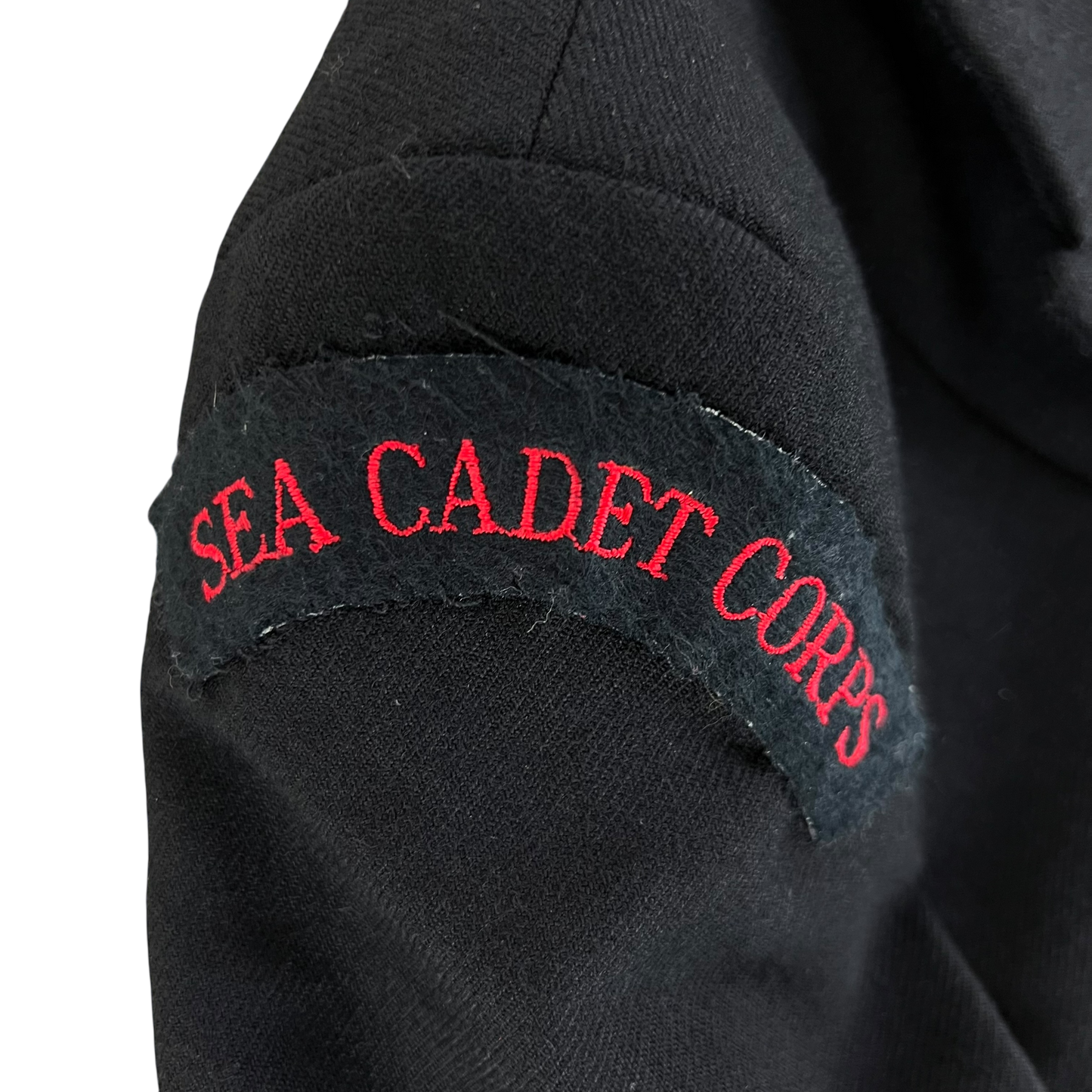 British Royal Navy Women's WRNS Diagonal Serge Black Blazer - X Small SIZE 1