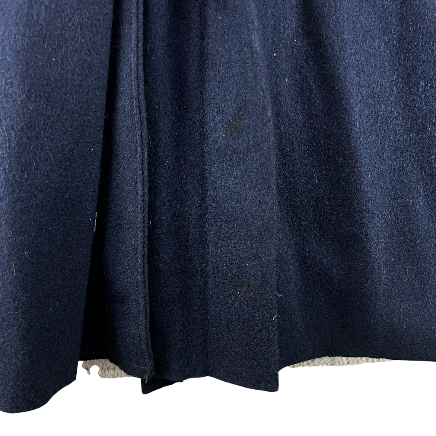 Romanian People's Navy 70s Blue Wool Greatcoat - Medium