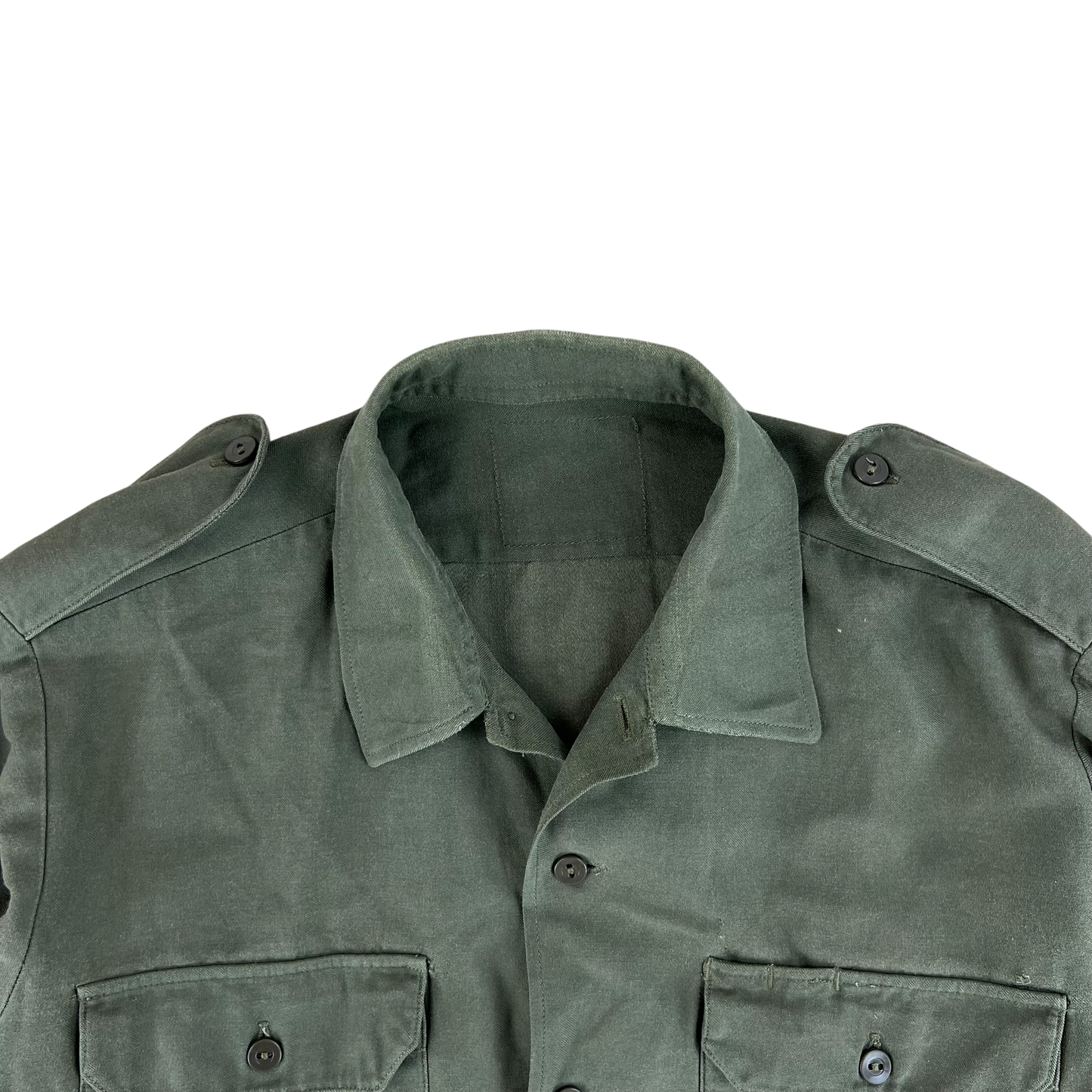 German Army Olive Green Long Sleeve Field Shirt - Medium