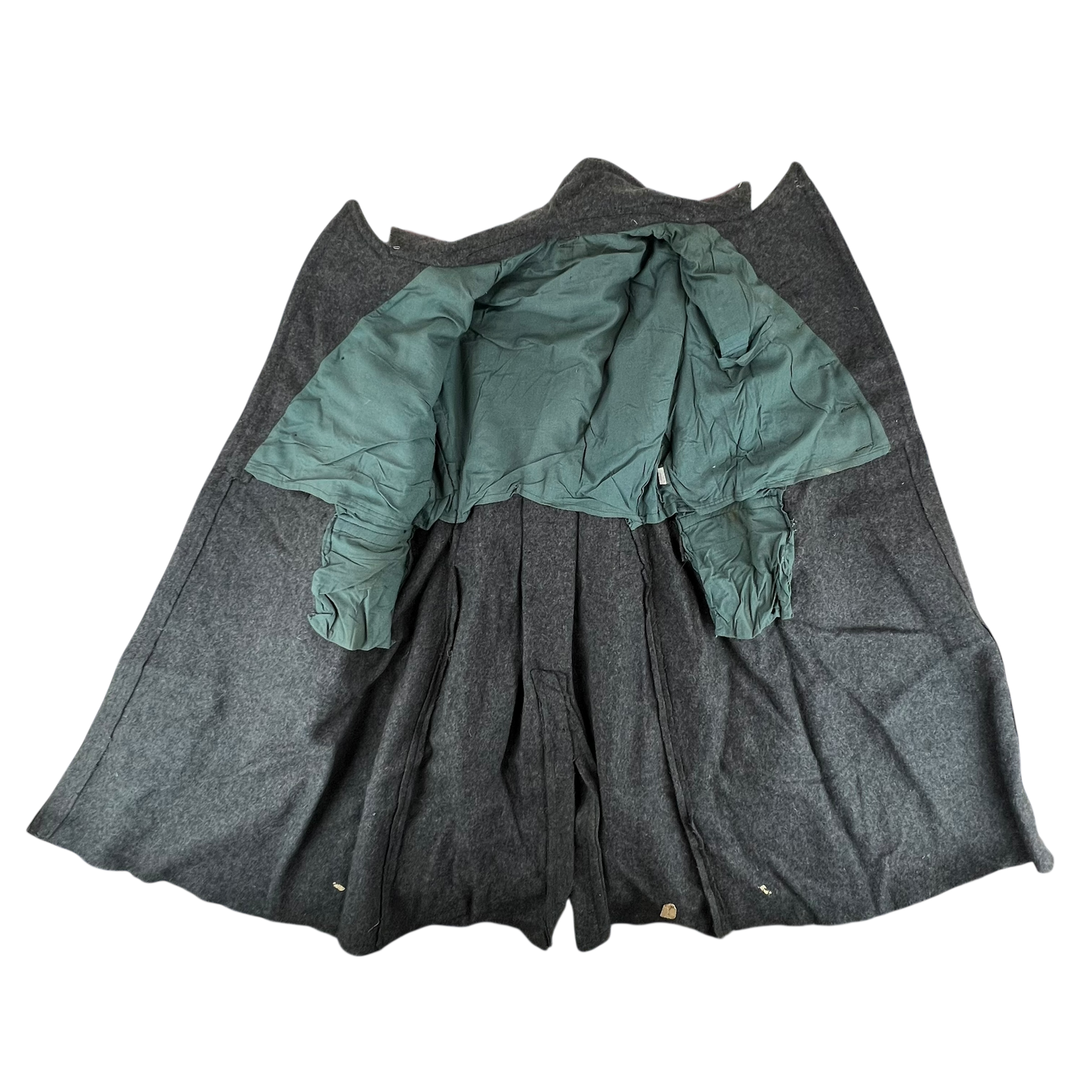 Bulgarian People's Army 60s Grey Wool Greatcoat - Large