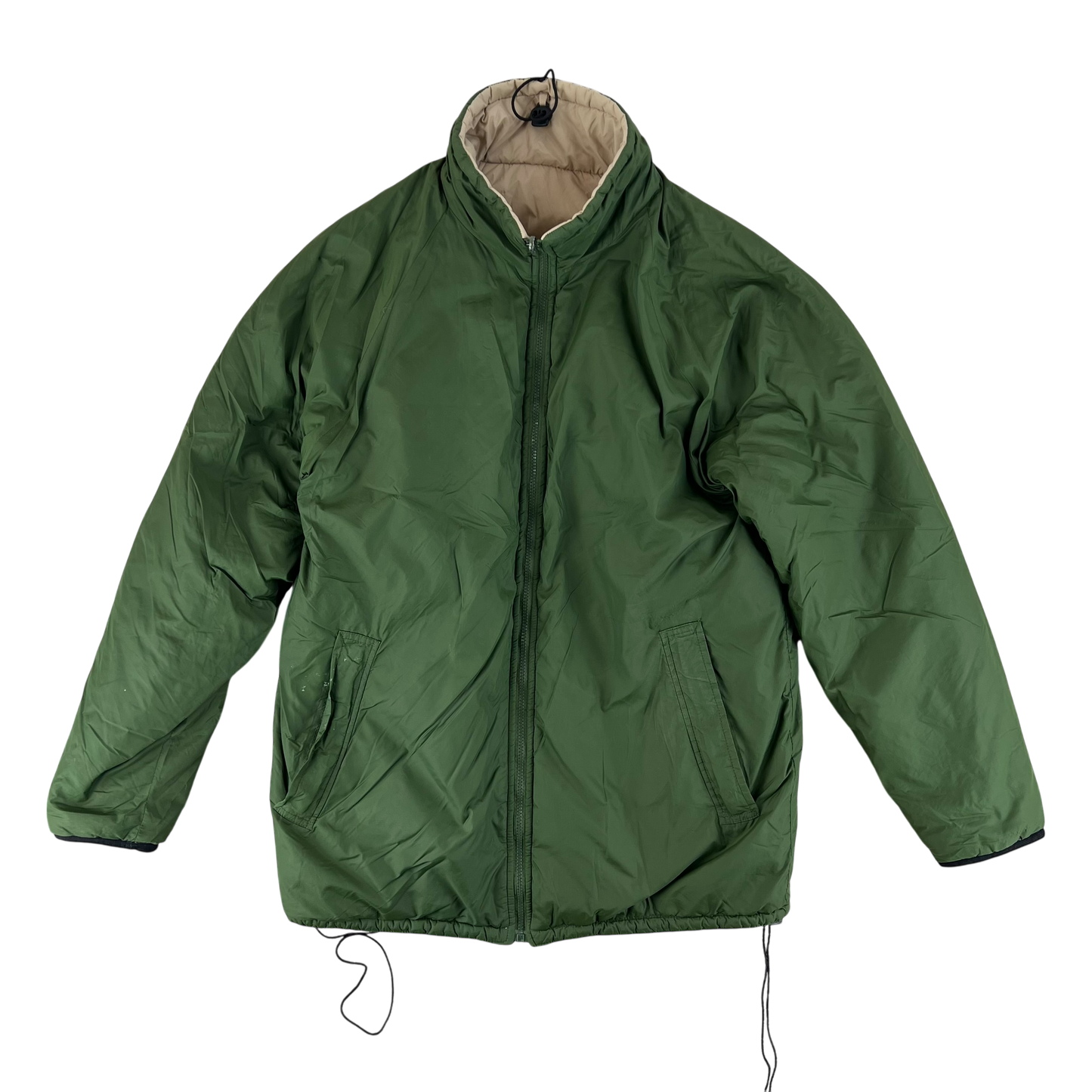 British Army Reversible Thermal Olive Green / Tan Quilted Jacket - Medium