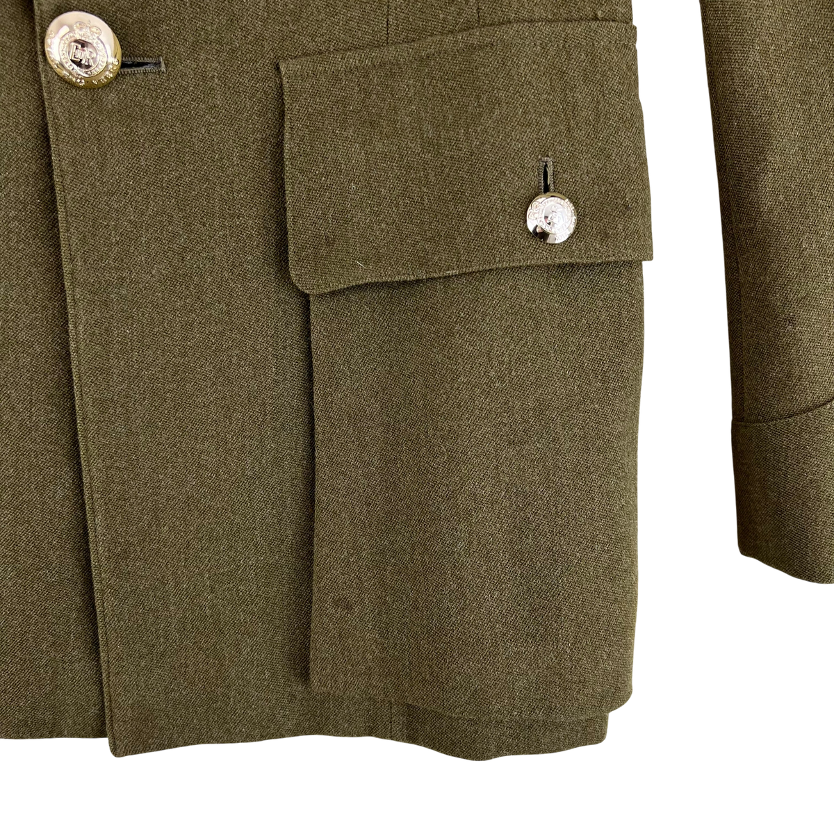 British Army 70s No. 2 Dress Khaki Jacket - Royal Engineers - Small