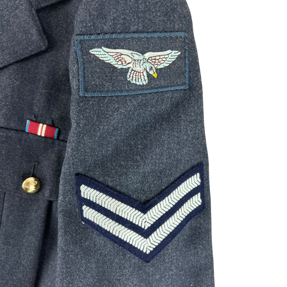 British Royal Air Force No. 1 Dress Jacket w/ Belt - Medium 100L