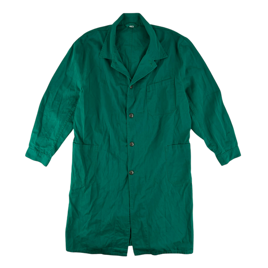 Austrian Army Green Blue Chore Coat - Large