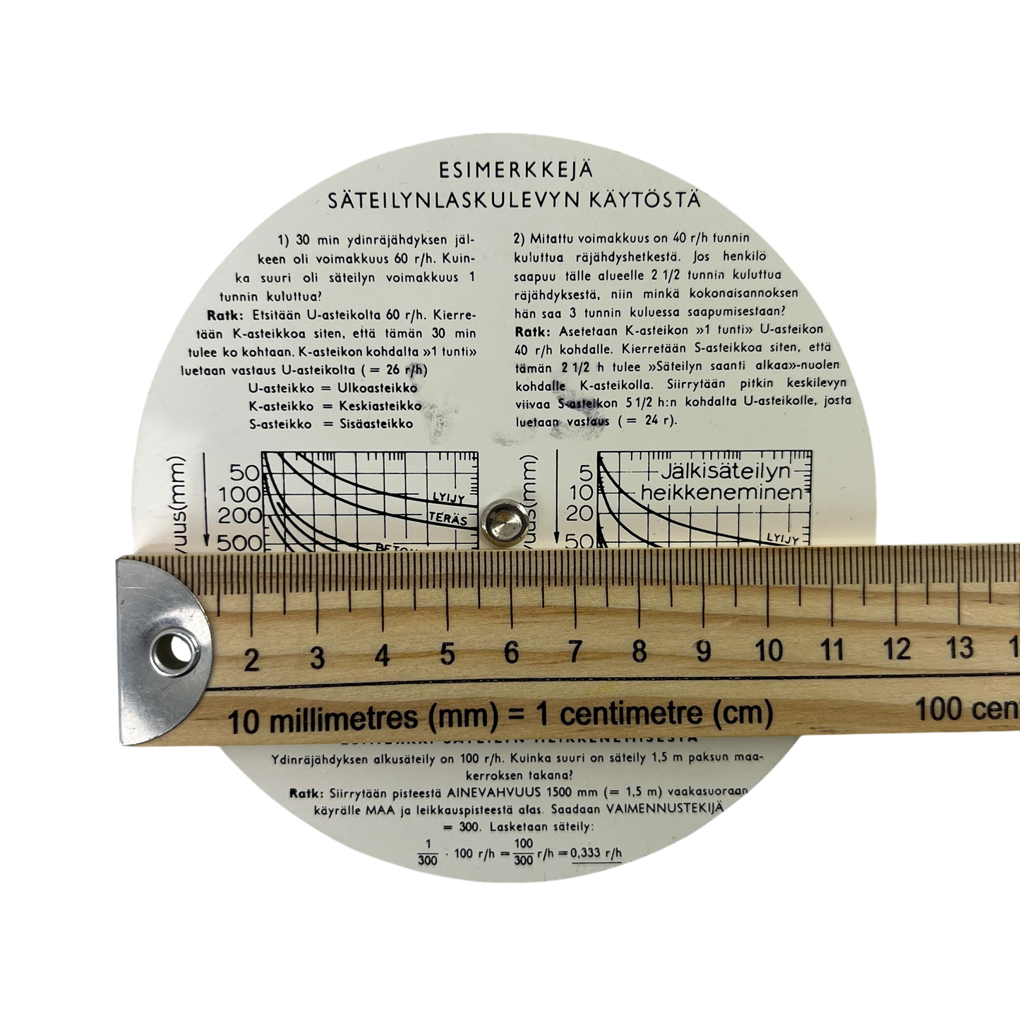 Finnish Army M56 Radiation Dose Calculator