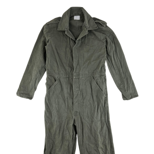 Dutch Army 70s Olive Drab Cotton Coveralls - Medium