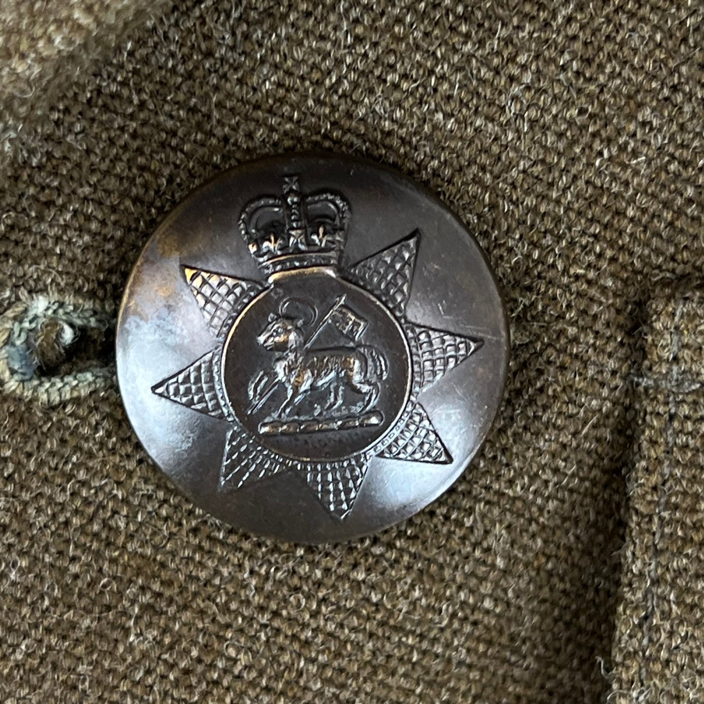 British Army Old Pattern No. 2 Olive Brown Dress Jacket - PWRR - Large