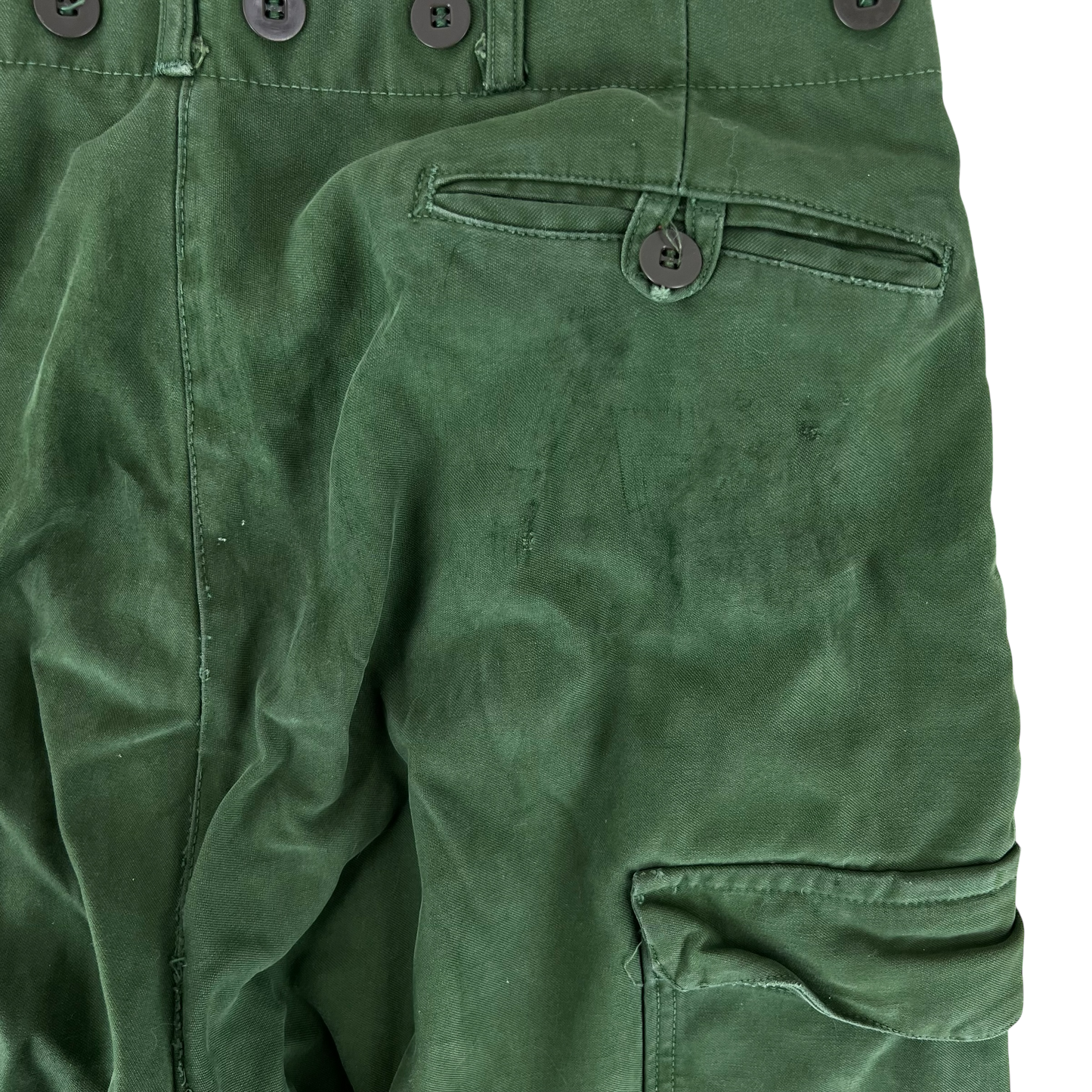 Swedish Army M59 Green Combat Trousers - W31 L30