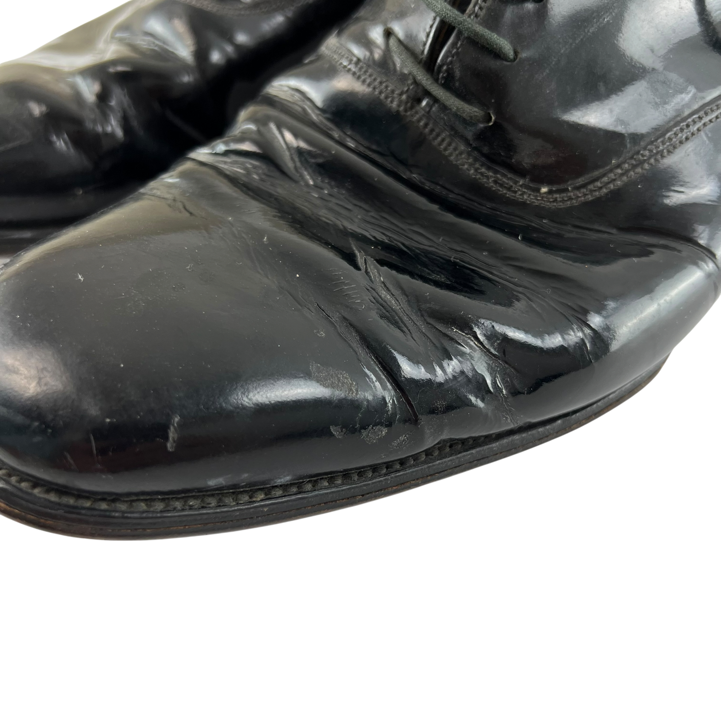 British RAF 70's Black Dress Shoes - Size 10
