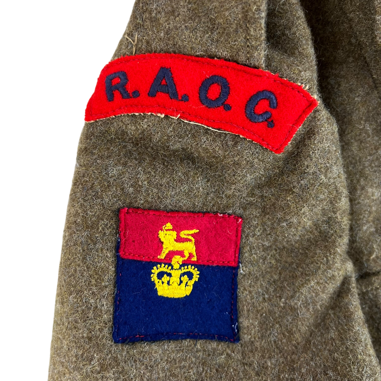 British Army 50s Khaki Ike 1949 Pattern Battle Dress Jacket - RAOC - Medium SIZE 10