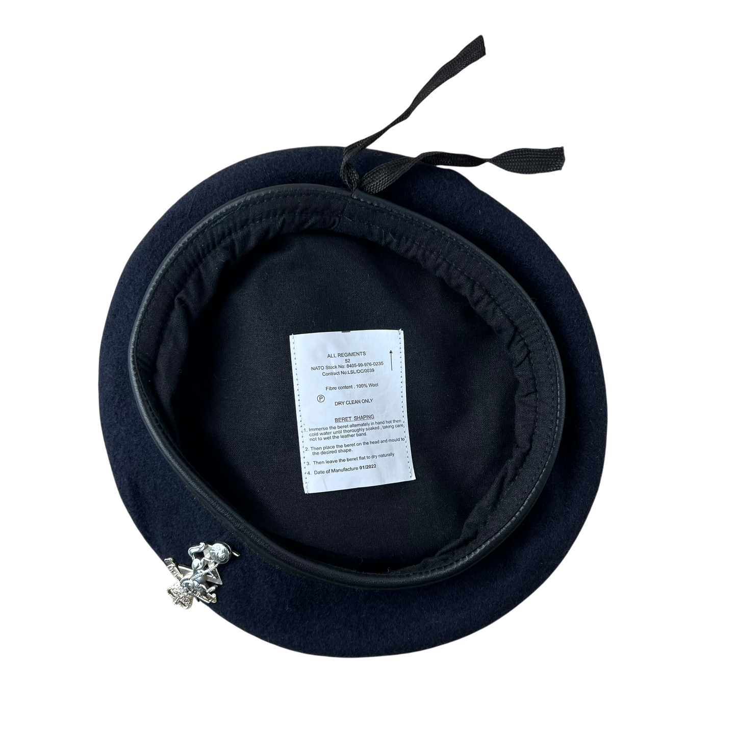 British Army Beret w/ Badge - REME - XX Small 52cm