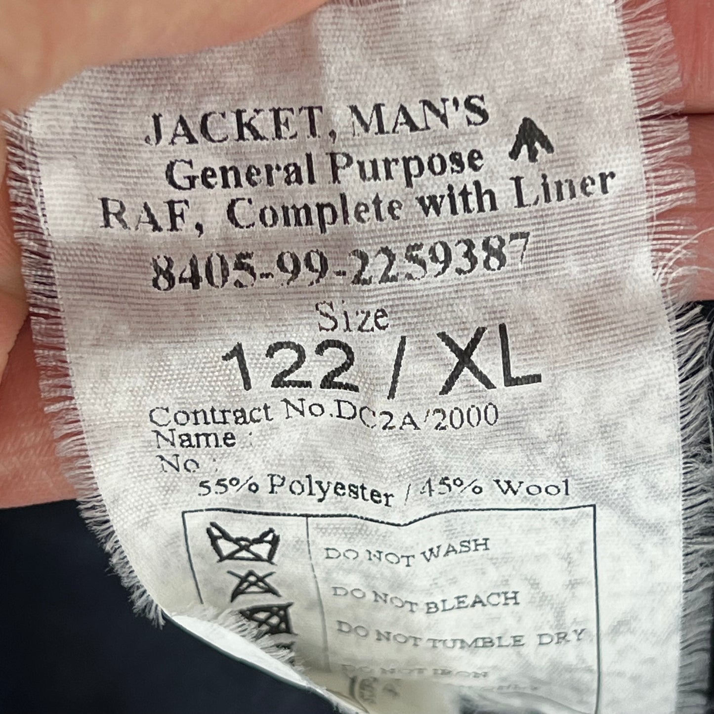 British RAF GP Bomber Jacket - X Large 122XL