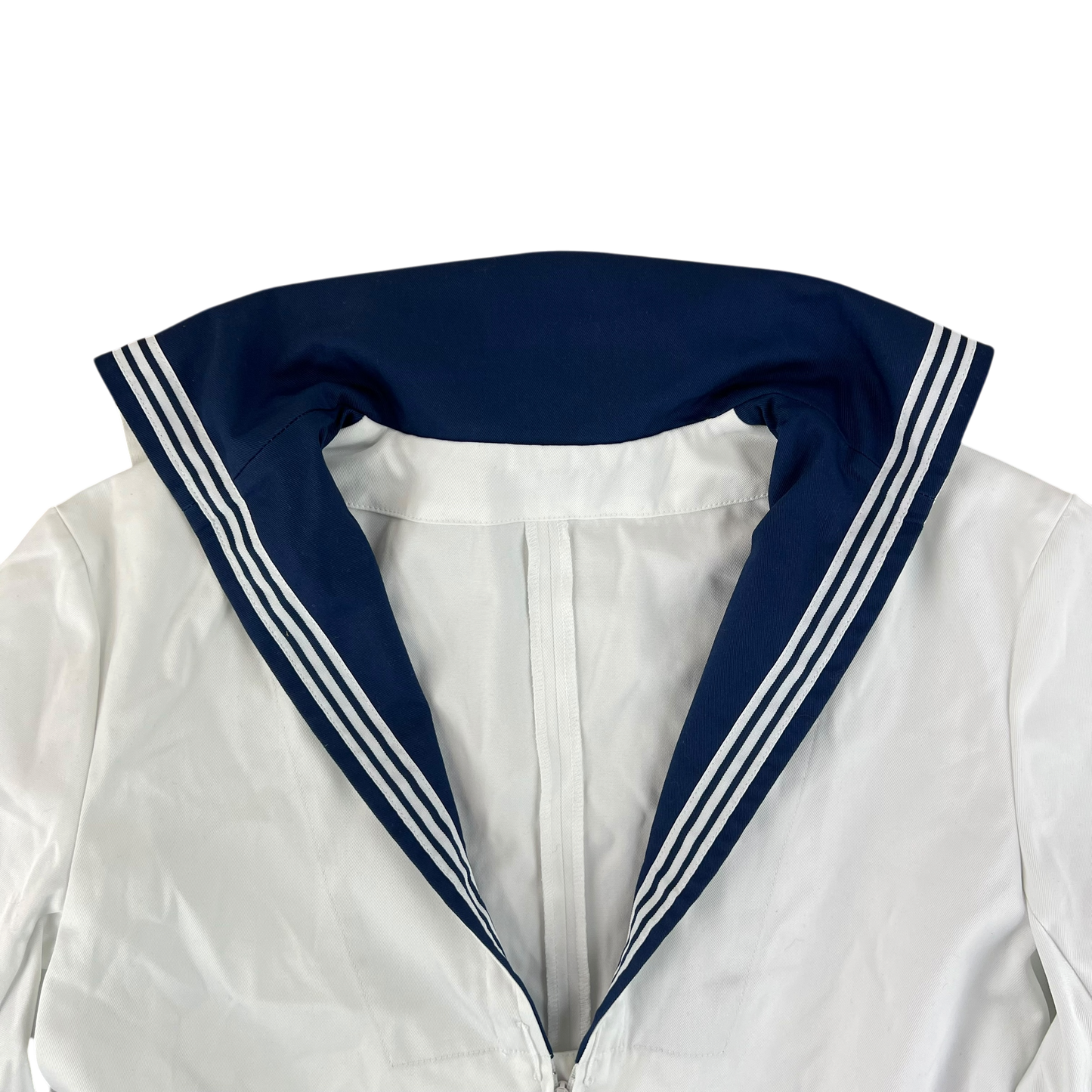 British Royal Navy Class II White Jumper Sailor's Top - Large 176/108