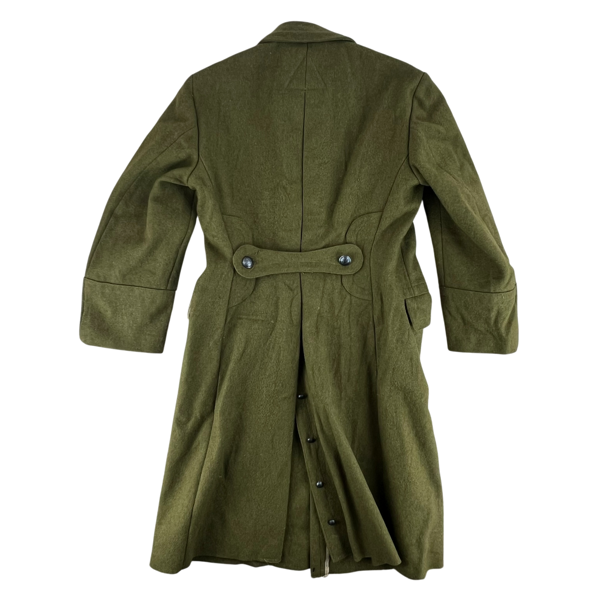 Romanian People's Army 80's Khaki Wool Greatcoat - Medium