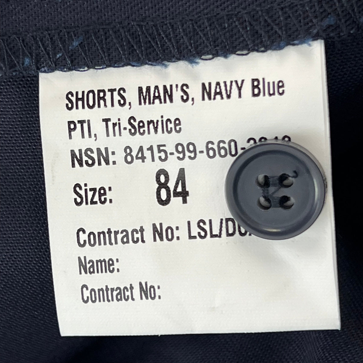 British Army / Tri-Services Navy Blue PTI Shorts - W33