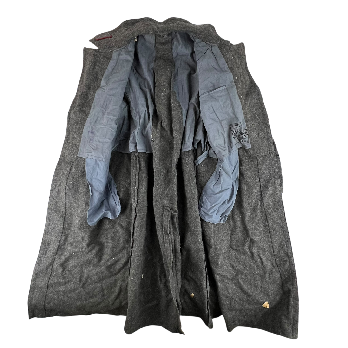 Bulgarian People's Army 60s Grey Wool Greatcoat - Medium