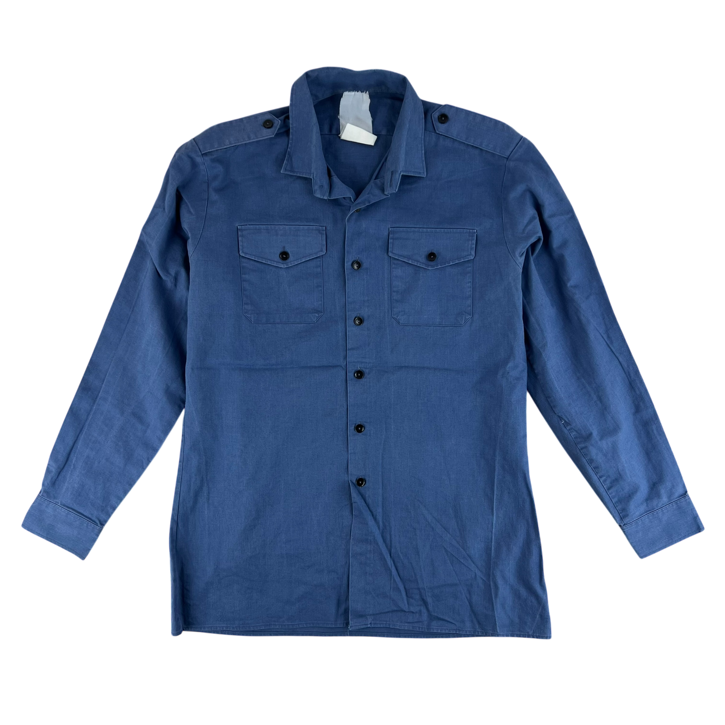 British Royal Navy Mens 72 Pattern Blue Cotton Shirt Long Sleeve - Lar ...