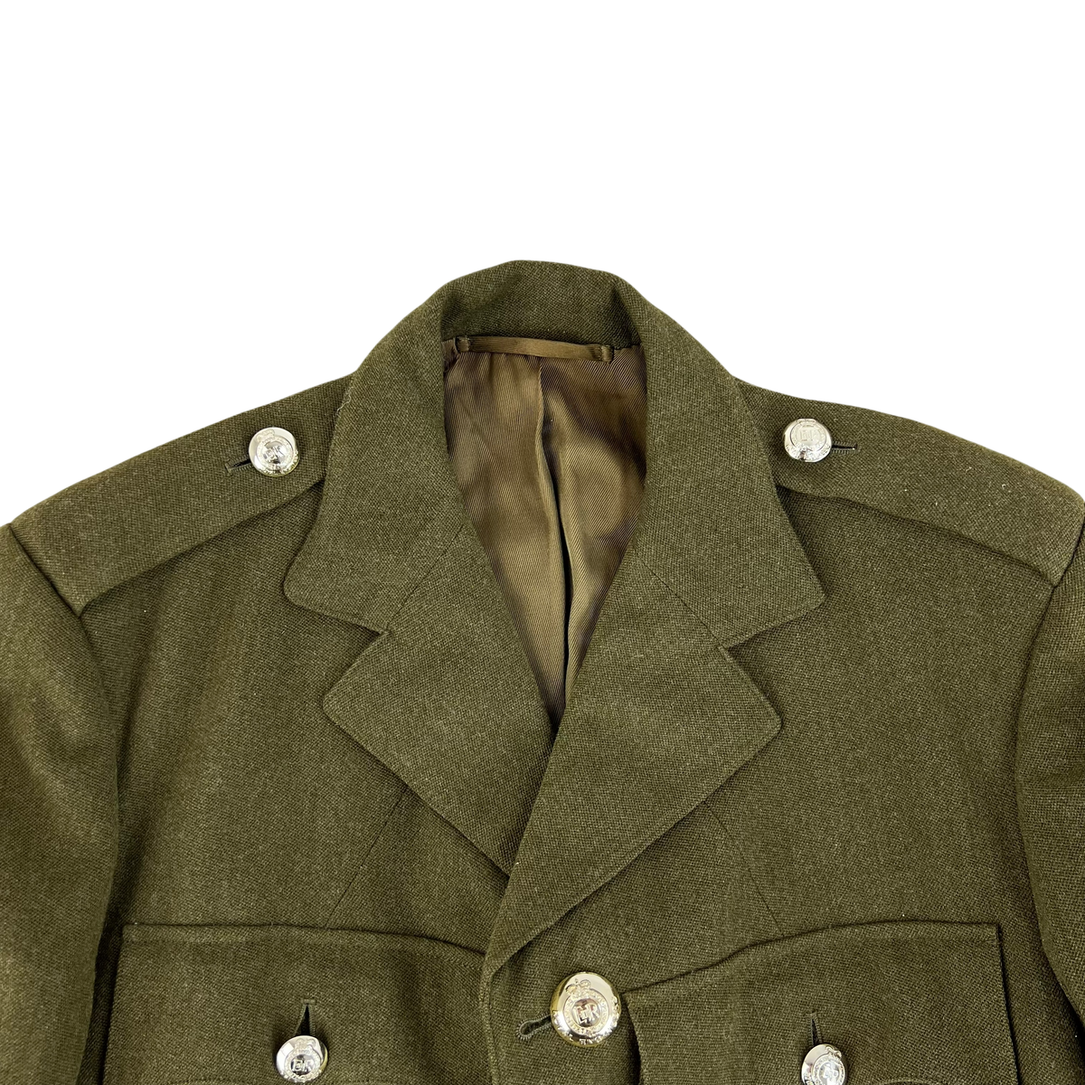 British Army 70s No. 2 Dress Khaki Jacket - Royal Engineers - Small