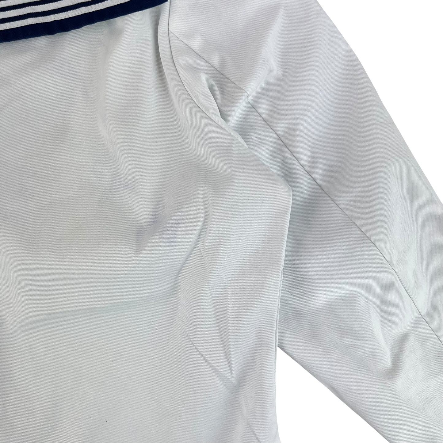 British Royal Navy Class II White Jumper Sailor's Top - Large
