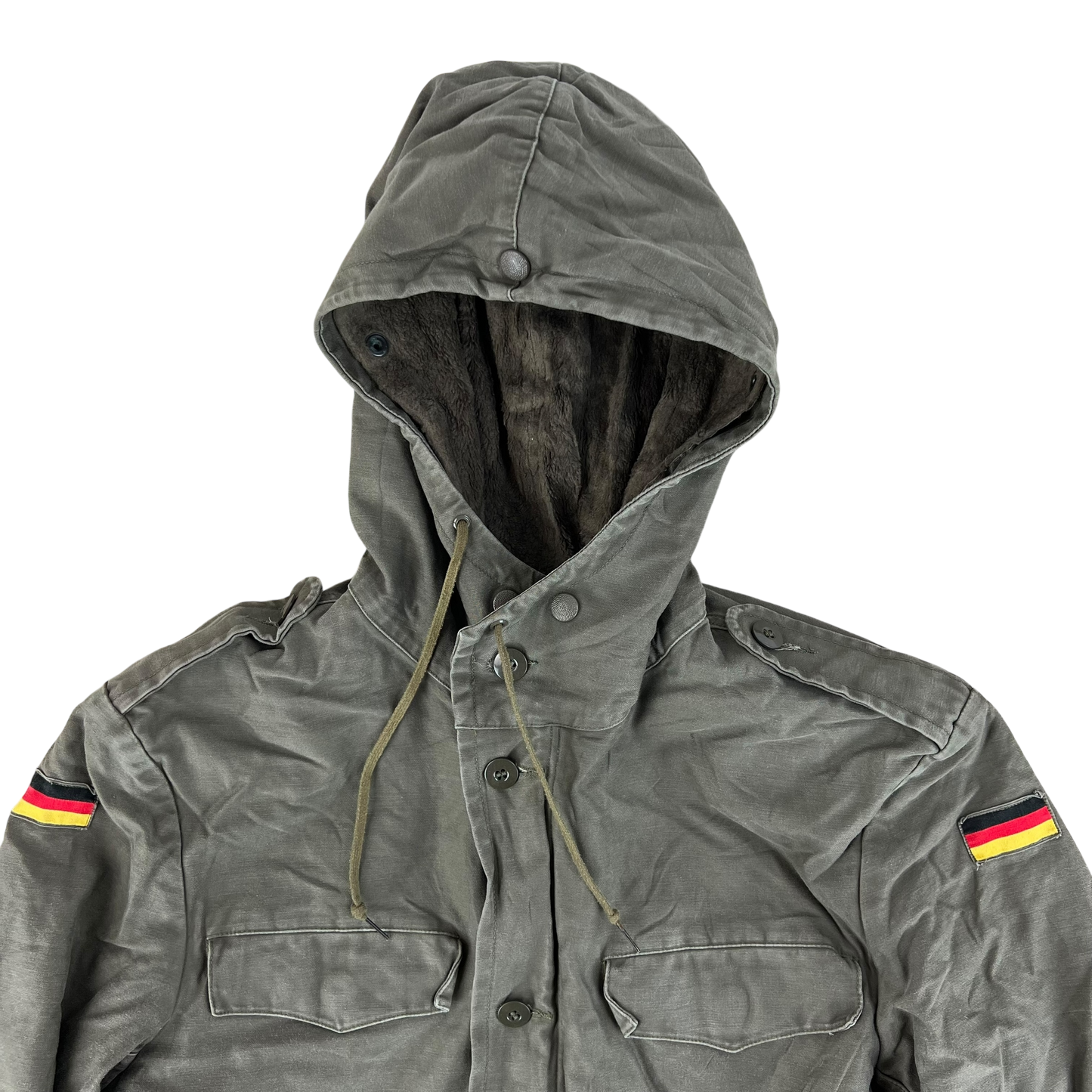 German Army Olive Drab Parka w Thermal Liner - Medium
