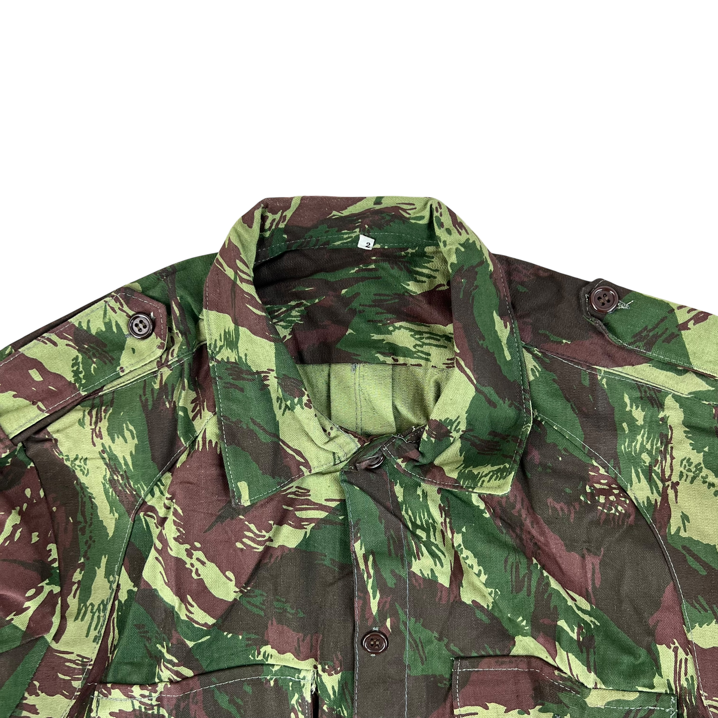 Portuguese Army M63 Lizard Camouflage Long Sleeve Shirt - Small