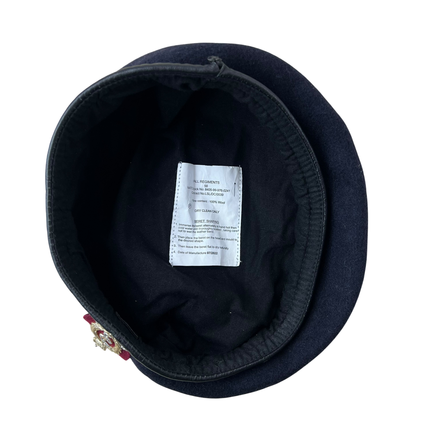 British Army Beret w/ Badge - Royal Army Medical Corps - Medium 58cm