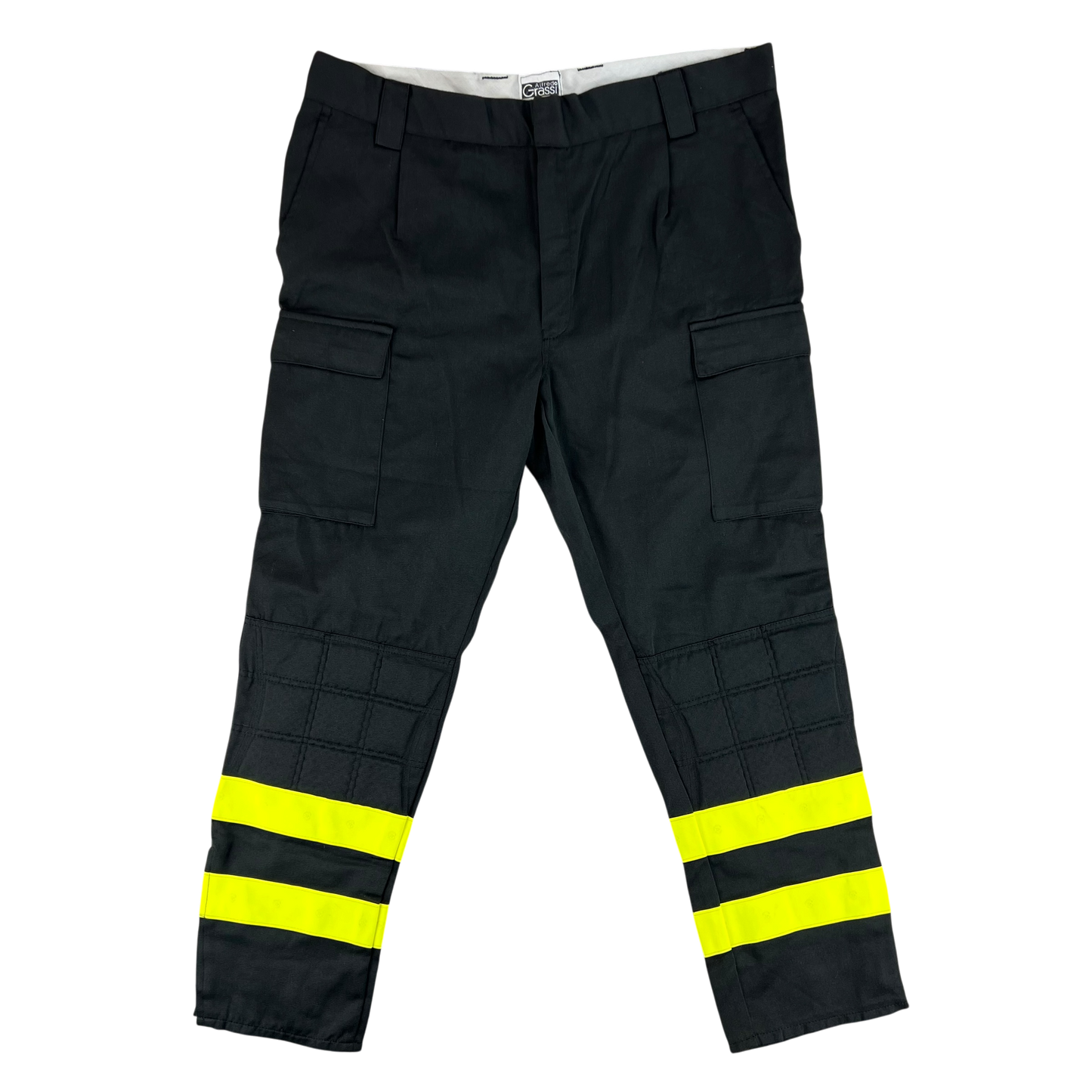Italian Fire Services Hi-Vis Black Cargo Trousers - W41 L31