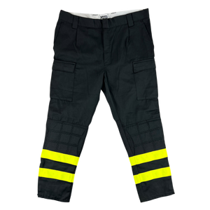 Italian Fire Services Hi-Vis Black Cargo Trousers - W41 L31