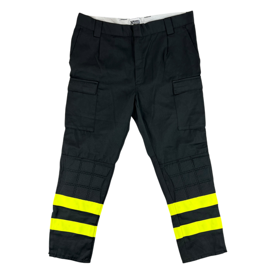 Italian Fire Services Hi-Vis Black Cargo Trousers - W41 L31