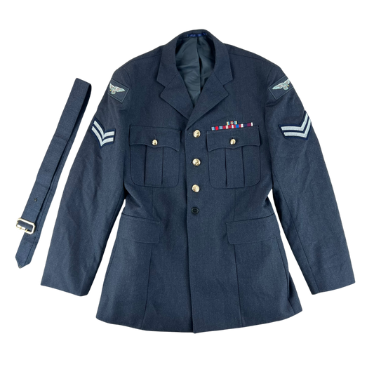 British Royal Air Force No. 1 Dress Jacket w/ Belt - Large