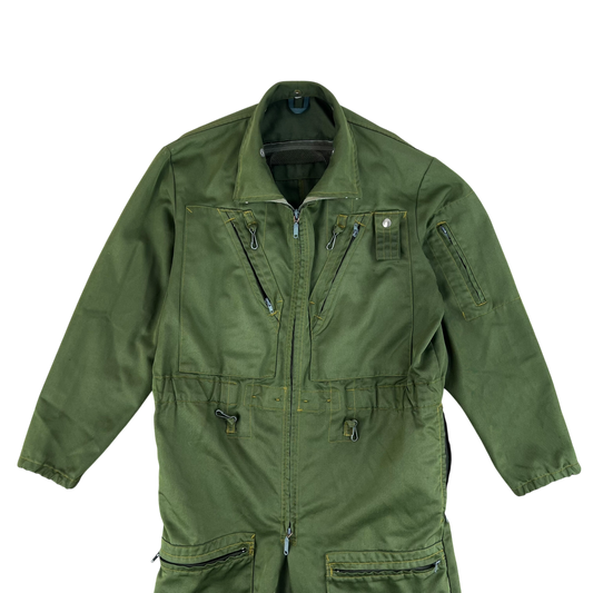 Swiss Air Force 80s Green Flight Suit - Large