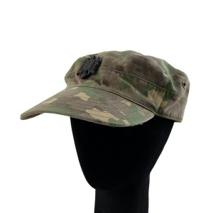 Romanian Army M2017 Woodland Camouflage Cap w/ Badge - Large 59cm